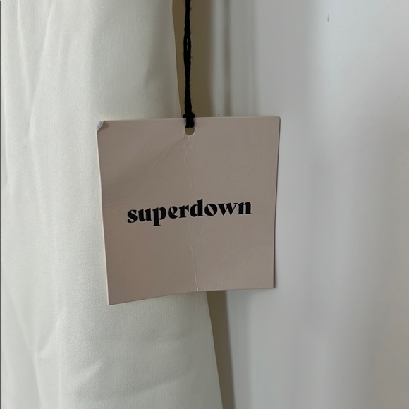 Superdown by Revolve:Elegant White Ruffle Mini Dress - Picture 2 of 8